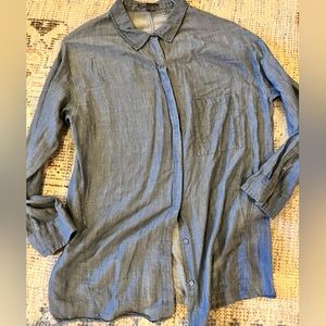 Vince Shirt - snap front - lightweight -size small